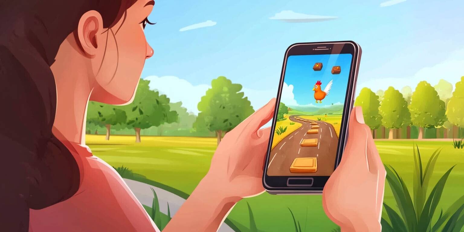 User downloading Lucky213 app for Chicken Road