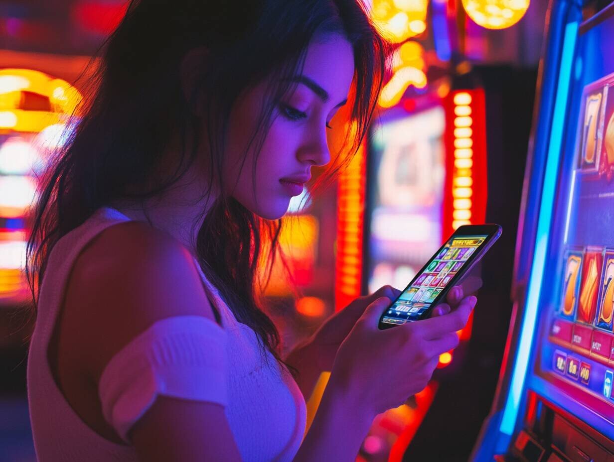 Mobile gaming at Lucky213