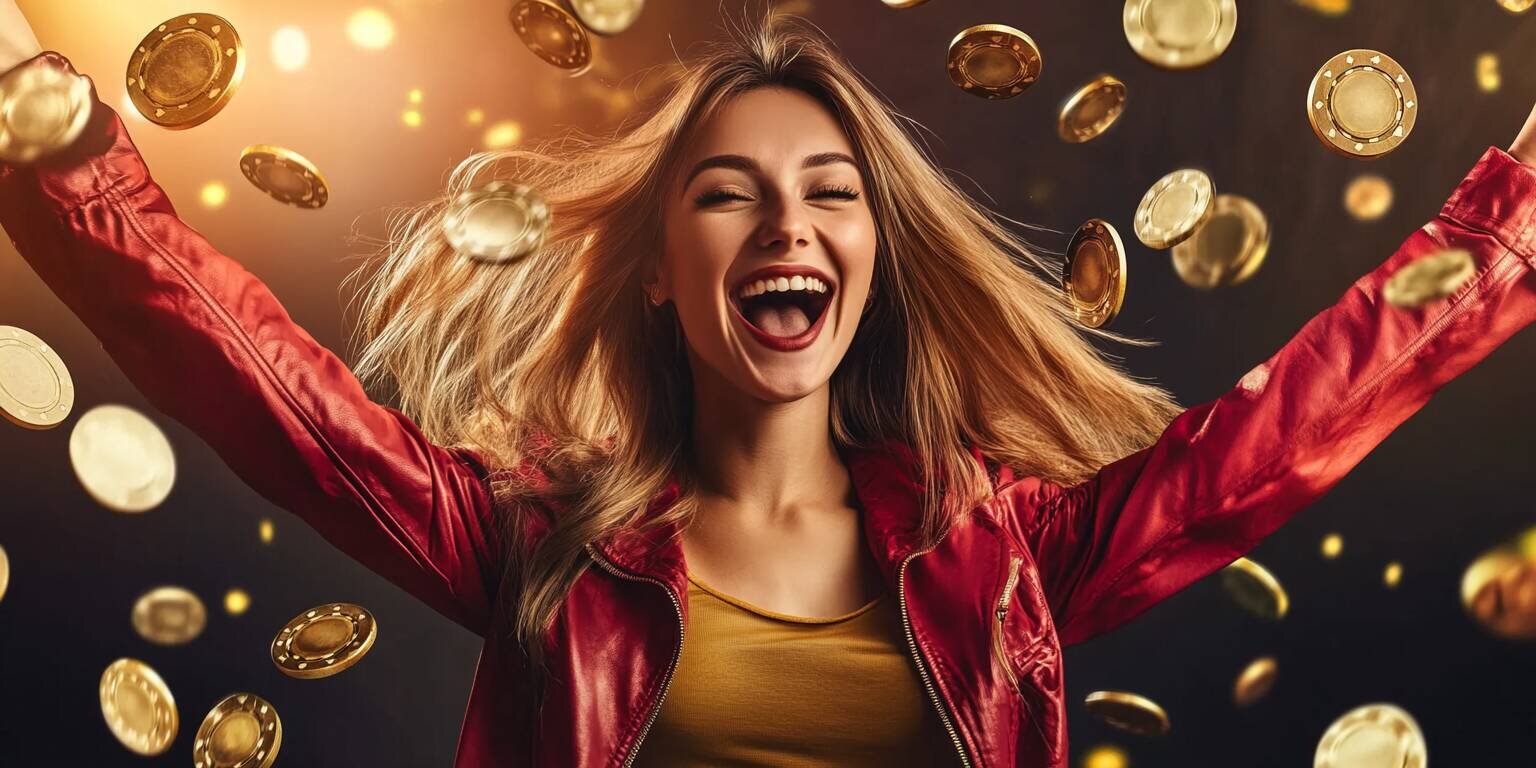 Player celebrating a Jackpot win at Lucky213